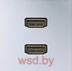 Mosaic - Розетка HDMI 1.3, тип А, подключение винтовой зажим, 2М, алюминий