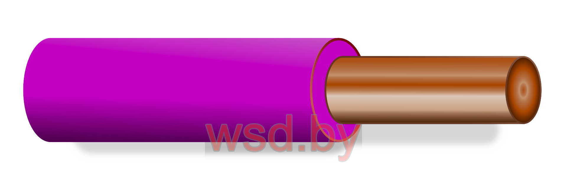 Провод ПуВнг(А) LS 1х0,5 фиолетовый