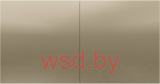 Розетка двойная с заземлением со шторками со сдвижной крышкой, 16А, в сборе, Шампань AtlasDesign Schneider Electric