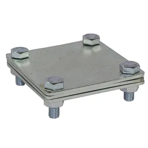 Соединитель полосы (с разделительной пластиной) 80х80 Соединитель полосы (с разделительной пластиной) 80х80