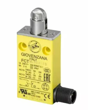 Выключатель с коротким плунжером и роликом Giovenzana FCT02 Выключатель с коротким плунжером и роликом Giovenzana FCT02