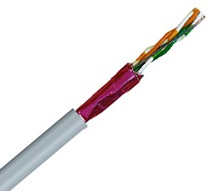 Кабель передачи данных 4x2xAWG 24/1; Cat.5e - 200: LSZH - feste Verlegung / fixed installation; SF/UTP для структурированных кабельных систем, TKD Kabel Gmbh