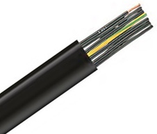Плоский, контрольный кабель H05VVH6-F 18G1 для транспортных устройств TKD Kabel Gmbh