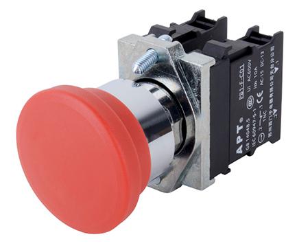 Кнопка аварийной остановки APT PB1S 40mm, разблок. вытягиванием, 1NC, 6A 230VAC/24VDC, 22mm, IP65 Кнопка аварийной остановки APT PB1S 40mm, разблок. вытягиванием, 1NC, 6A 230VAC/24VDC, 22mm, IP65