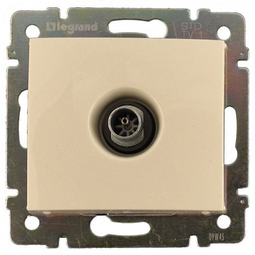 Legrand Valena - Розетка TV простая 2400MHz, слоновая кость Legrand Valena - Розетка TV простая 2400MHz, слоновая кость