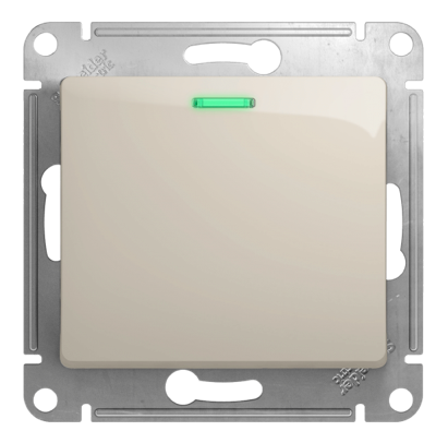 Выключатель 1-клавишный с подсветкой Glossa Systeme Electric (Schneider Electric) GSL000913 Молочный фото 2 Выключатель 1-клавишный с подсветкой Glossa Systeme Electric (Schneider Electric) GSL000913 Молочный фото 2