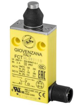 Выключатель с плунжером и пылезащитой резиновой Giovenzana FCT09 Выключатель с плунжером и пылезащитой резиновой Giovenzana FCT09