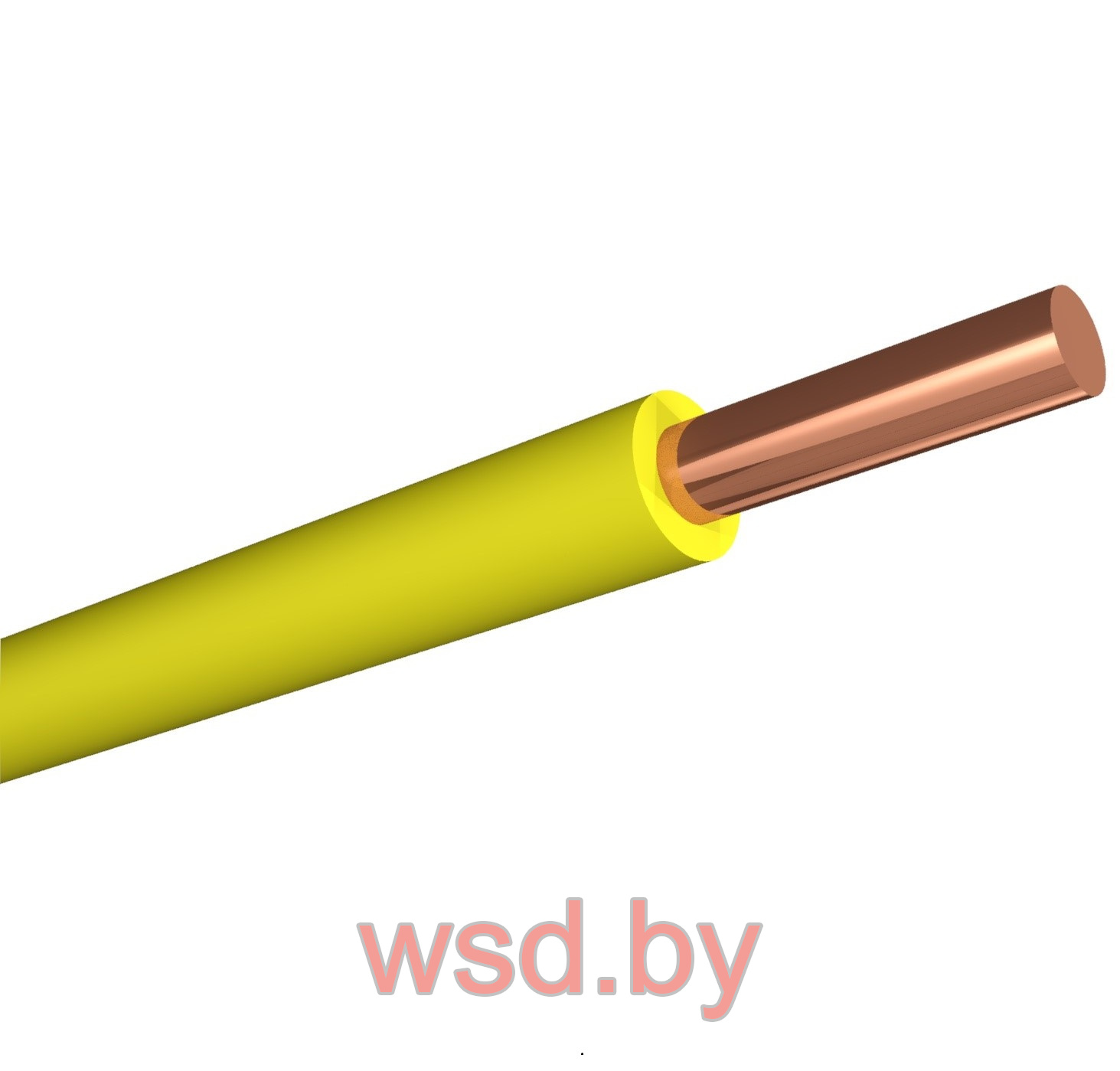 Провод ПуВ-1х1,0 желтый