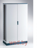 Дверь двойная ENUX 2000x1600мм (ВxШ) с 2 передними стойками, RAL7035, IP55