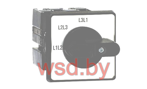 Переключатель вольтметра ONVN3PBSZ, L1-L2/L2-L3/L3-L1, IP65, монтаж на дверь