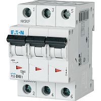 Авт. выключатель EATON PL6-B40/3, 3P, 40A, хар-ка B, 6kA, 3M