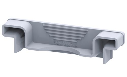 Концевой защитный колпачок Connectwell ECAP35/7.5 для DIN-рейки NS 35/7,5, серый