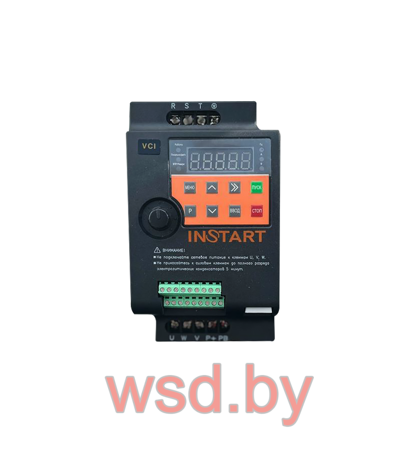 Преобразователь частоты  INSTART  Серия VCI Модель VCI-G2.2-4B, 2.2 кВт, 5.1 А , 380 В ± 15%, . Фото N2