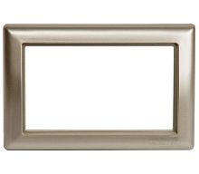 Рамка Mutlusan Candela двойной розетки, к механизмам серии 21, титан