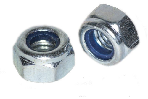 Гайка со стопорным кольцом М10, DIN 985 (50шт)