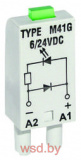 Модуль RC M51, резистор+конденсатор, 6_24VAC/DC, серый, для GZT, GZM, GZS, GZMB, ES32