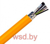 Экранированный комбинированный кабель KAWEFLEX 52DSL C-PVC UL/CSA 0,6/1kV 4G0,5+(2x0,34)C+(2xAWG26/7)C для стационарного и условно гибкого применения, TKD Kabel Gmbh