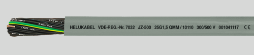 JZ-500 гибкий, с цифровой маркировкой жил, с разметкой метража 25G0.75 JZ-500 гибкий, с цифровой маркировкой жил, с разметкой метража 25G0.75