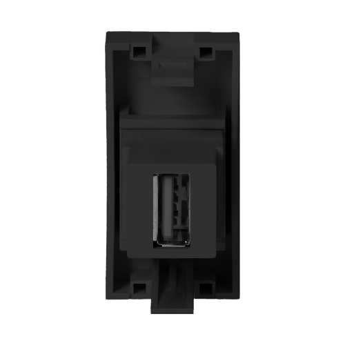 Orno Noen - Розетка USB 2.0, двойной разъем, Type A, 1М, черная фото 3