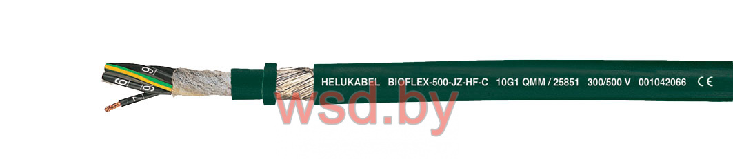 Кабель BIOFLEX-500® JZ-HF-C для буксируемых цепей 10х0,75