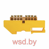 Шина нулевая ZD-8 желтый изолятор