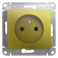 Розетка без заземления, ФИСТАШКОВЫЙ GLOSSA (Schneider Electric) Systeme Electric