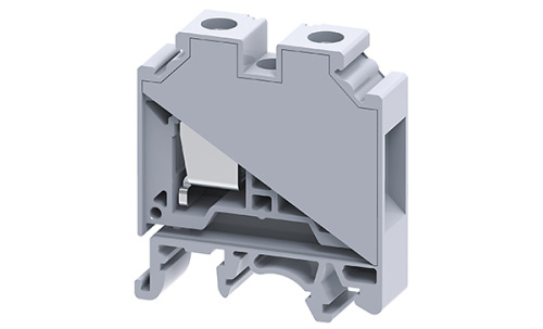Клемма проходная Connectwell CTS16U /12x43mm, винтовая, 2 присоед., 16mm2, 76A, 1000V, серая