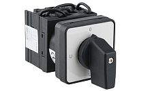 Переключатель амперметра Kripal UKT0-3-8048/E, 20A, тип 0-L1-L2-L3 (90°), круговое вращение, на дверь, фронт IP65