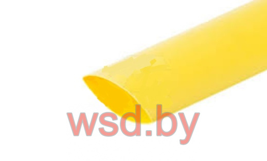 Термоусаживаемая трубка желтая 15,5/7,5 для провода d=7,8...14мм