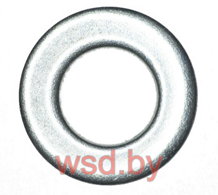 Шайба плоская, нержавеющая сталь DIN 125, А2 - ⌀6 (100шт)