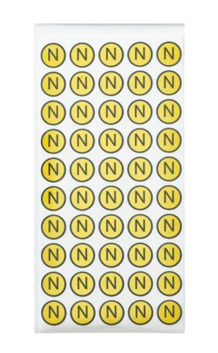 Наклейка символ "N" (20шт)