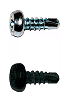 Саморезы с полукруглой головкой, белый цинк/фосфат - 3,5х9,5 сверло (1000шт)