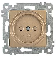 Розетка Mutlusan Rita 2P, защ. шторки, золото доре