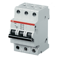 Автоматический выключатель ABB S203-C63 3P C 63A 10kA 3M