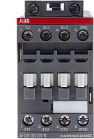 Контактор ABB AF09-30-01-11 24...60VAC/DC, 3NO 9A(25A-AC1) 4kW, всп.контакт 1NC (4A-AC15)