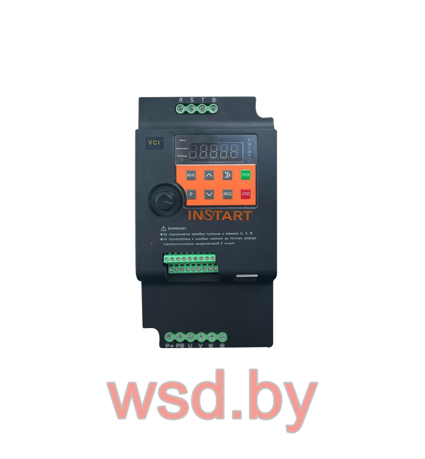 Преобразователь частоты  INSTART  Серия VCI Модель VCI-G4.0-4B , 4.0 кВт, 9.0 А, 380 В ± 15%, . Фото N3