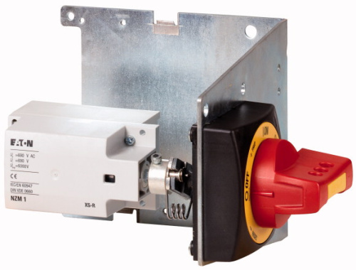 Правая поворотная рукоятка EATON NZM1-XSRМ-R для LZM1 и NZM1, желто-красная