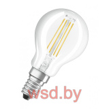 Лампа светодиодная LEDSCLP40 4W/827 230V FIL E14 10X1 OSRAM