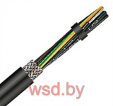 Кабель 2-NORM-CY +UV 1000V UL/CSA 4G1 (AWG18) Черный контрольный, гибкий, экранированный, маслостойкий, с цифровой маркировкой жил, TKD Kabel Gmbh