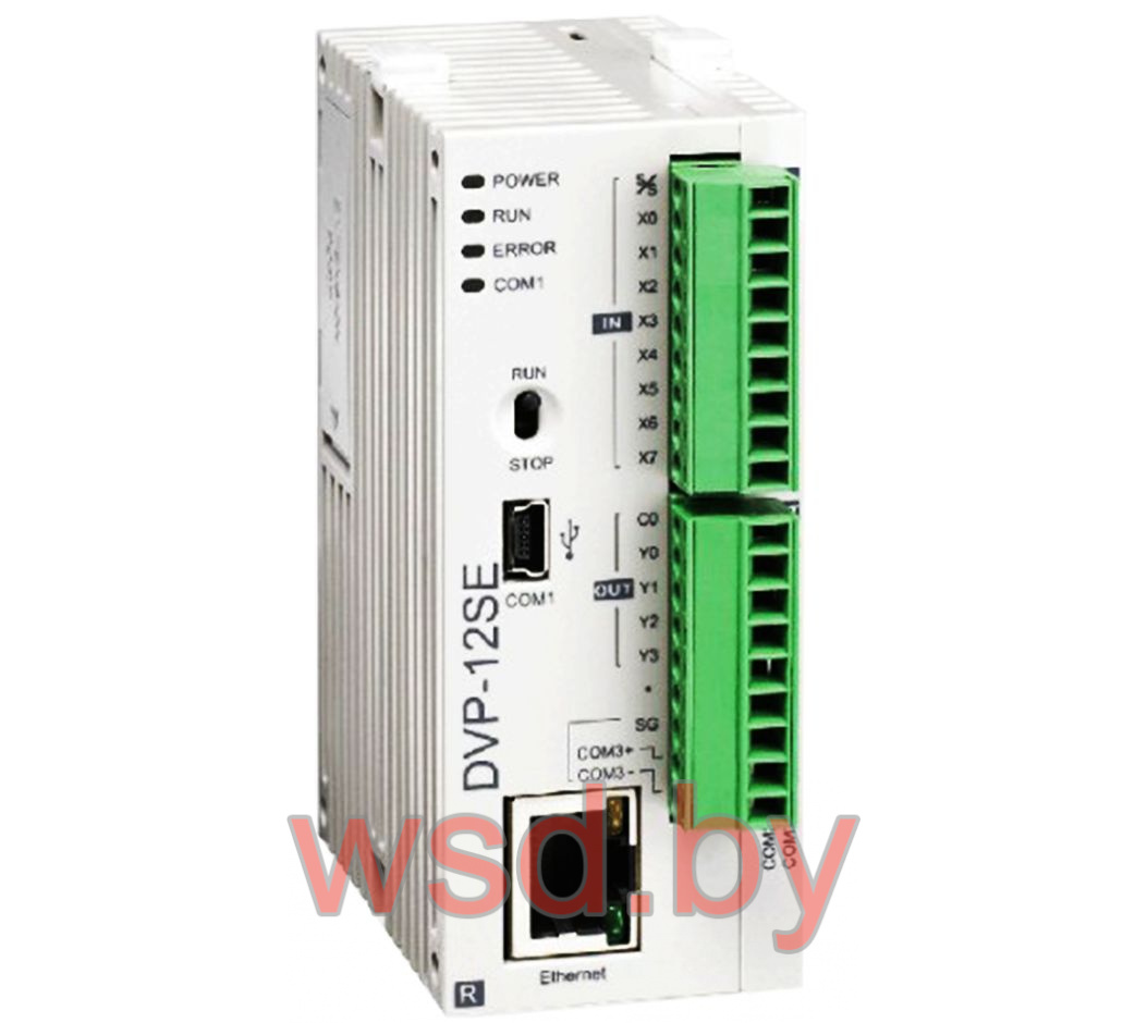 Программируемый логический контроллер DVP28SS211T, 16DI, 12TO(NPN), 24VDC, 8K шагов, RS232, RS485