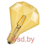 Лампа светодиодная, филаментная 1906LEDDIAMD4,5W/825 230V FILGDE274X1OSRAM