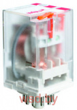 Реле R15-2013-23-1024-WTLD, 3CO, 10A(250VAC), 24VDC, мех. инд., тест-кнопка, LED, варистор