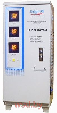 Стабилизатор напряжения трехфазный электромеханический SOLPI-M SLP-M60КВА/3