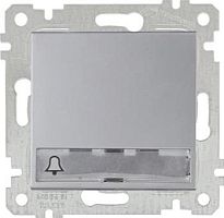 Выключатель Mutlusan Rita кнопочный с подсветкой 12В, с маркировкой, пруж. зажимы, нерж. сталь Выключатель Mutlusan Rita кнопочный с подсветкой 12В, с маркировкой, пруж. зажимы, нерж. сталь