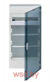 Щит наружный комбинированный Multimedia, 18 мест + 3 панели, прозр. дверца (775х400х146), 
Class II, IP 40 // Hager - Vega  (Цвет белый)