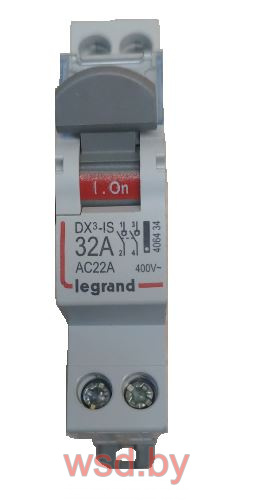 Выключатель нагрузки DX3-IS 32A 2P 1M. Фото N2