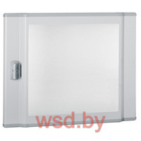 Дверь для щита XL3 160 на 2 ряда, профильная, прозрачное стекло. Фото N2
