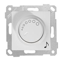 Аудиорегулятор Mutlusan Rita, поворотно-нажимной, белый