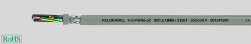 F-C PURöJZ устойчивый к порезам, хладагентам, с медным экраном, без внутр. оболочки, ЭМС, с повыш. маслостойкостью, с разметкой метража 30G0.5