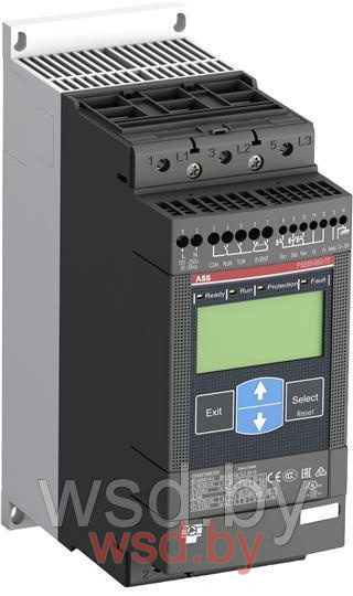 Устройство плавного пуска ABB PSE85-600-70, 45kW, 208_600VAC, 85А, U управление=100_250VAC. Фото N2